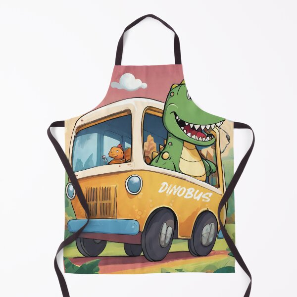 Artikelvorschau, Abenteuerliche Dino-Busfahrt-Illustration entworfen und verkauft von inkArtistryfine.