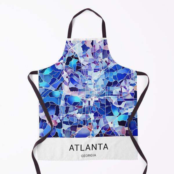Item preview, Atlanta Georgia Named City Map - Marine Blue designed and sold by StylishStacks.