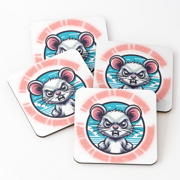 Item preview, Sassy Rat Quote Art - ‘Quick Reaction to Nonsense’ Design designed and sold by ArtbotsGallery.