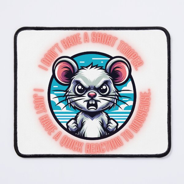 Item preview, Sassy Rat Quote Art - ‘Quick Reaction to Nonsense’ Design designed and sold by ArtbotsGallery.