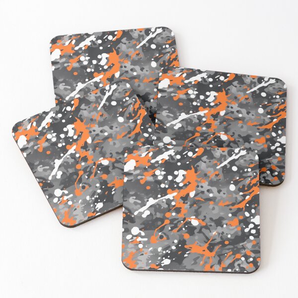 Item preview, Splatter Orange Camouflage designed and sold by TheCamoShop.
