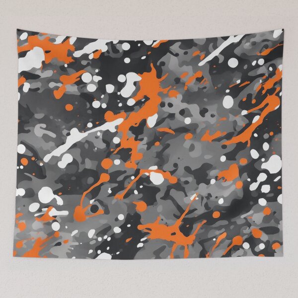 Artikelvorschau, Splatter-Orange-Tarnung entworfen und verkauft von TheCamoShop.