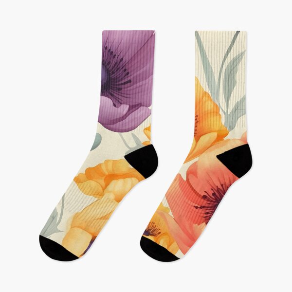Item preview, Blooming Poppies Floral Elegance designed and sold by inkArtistryfine.