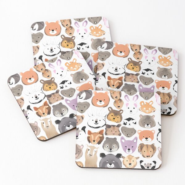 Item preview, Cuadros artísticos con varias caras de animales. designed and sold by 9blueart.