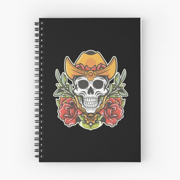 Item preview, American Traditional Cowboy Skull Tattoo designed and sold by Goku Creations.