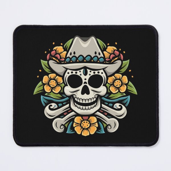 Item preview, American Traditional Cowboy Skull Tattoo designed and sold by Goku Creations.