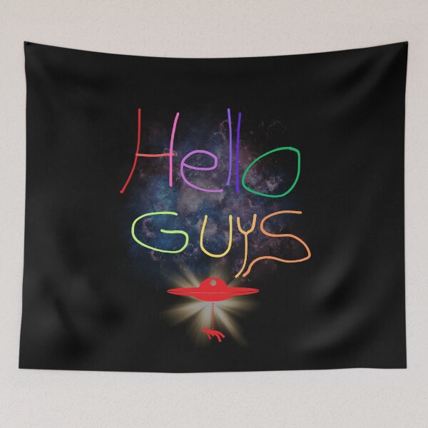 Item preview, HELLO GUYS funny alien abduction design designed and sold by Jt41.