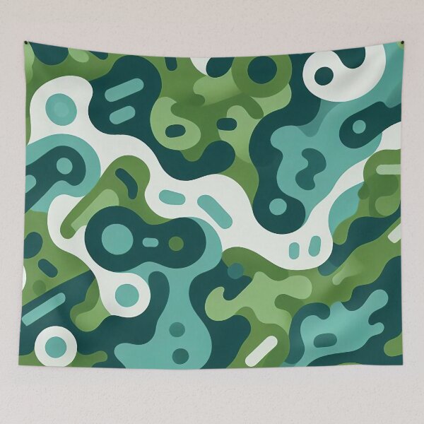 Aperçu de l'œuvre Camouflage vert foncé créée et vendue par TheCamoShop.