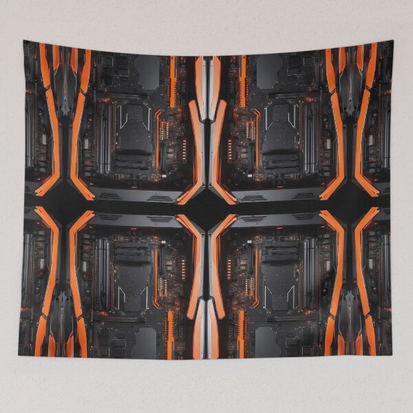 Item preview, Cybernetics - Black and Orange - 02 designed and sold by Mystic-Images.
