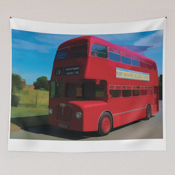 Item preview, Retro Red Bus designed and sold by igspence.