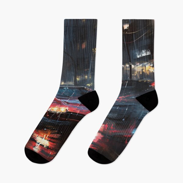 Item preview, Midnight Drizzle: The Classic Racer's Wet City Sprint designed and sold by oanaunciuleanu.
