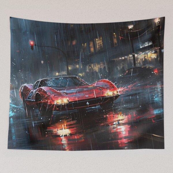 Item preview, Midnight Drizzle: The Classic Racer's Wet City Sprint designed and sold by oanaunciuleanu.