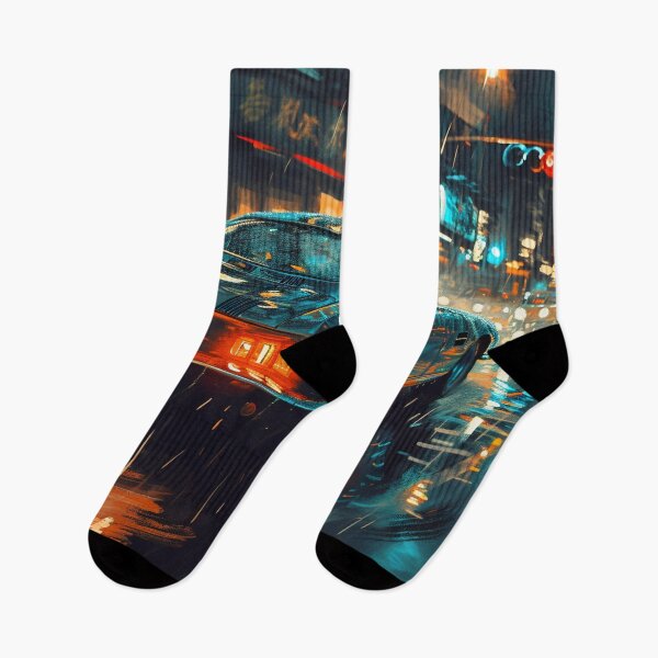 Item preview, Midnight Drizzle: The Classic Racer's Wet City Sprint designed and sold by oanaunciuleanu.