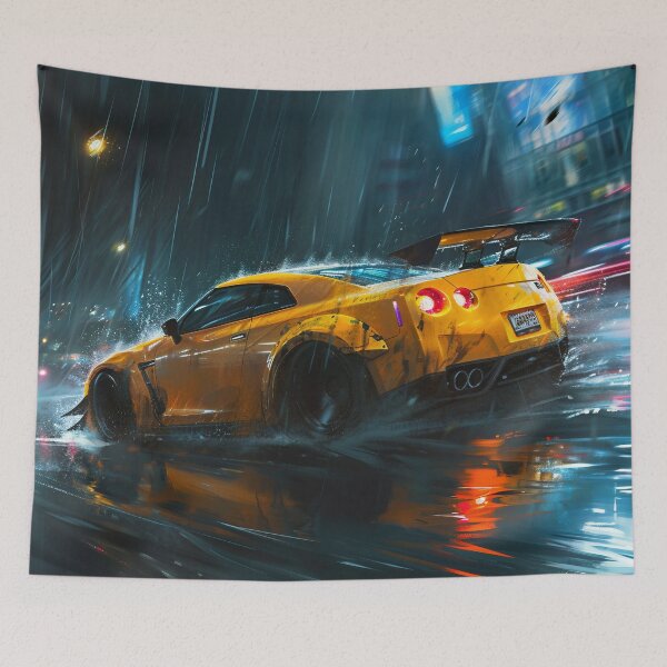 Item preview, Midnight Drizzle: The Classic Racer's Wet City Sprint designed and sold by oanaunciuleanu.