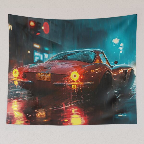Item preview, Midnight Drizzle: The Classic Racer's Wet City Sprint designed and sold by oanaunciuleanu.