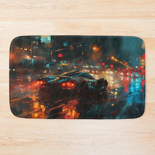 Item preview, Midnight Drizzle: The Classic Racer's Wet City Sprint designed and sold by oanaunciuleanu.