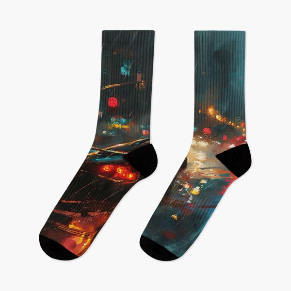 Item preview, Midnight Drizzle: The Classic Racer's Wet City Sprint designed and sold by oanaunciuleanu.