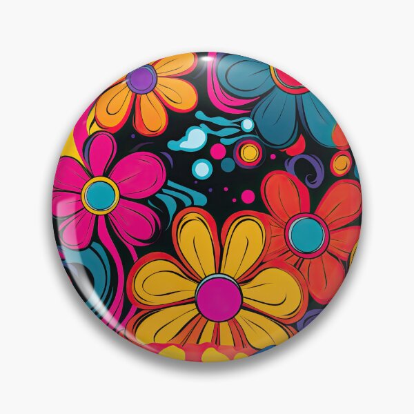 Item preview, Psychedelic Floral Groove: Retro 60s Flower Power designed and sold by Sventek.