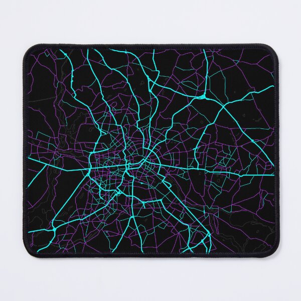 Item preview, Berlin Germany City Map - Neon Fantasy designed and sold by StylishStacks.
