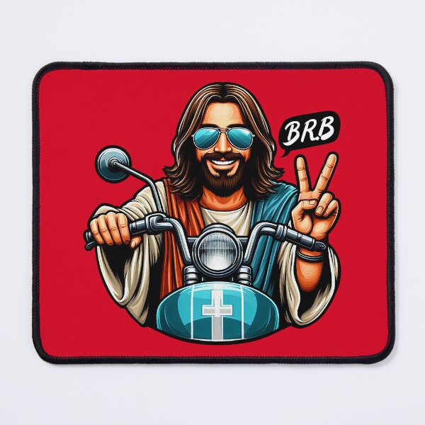 Item preview, BRB meme Jesus is coming soon Motorbike designed and sold by plushism.