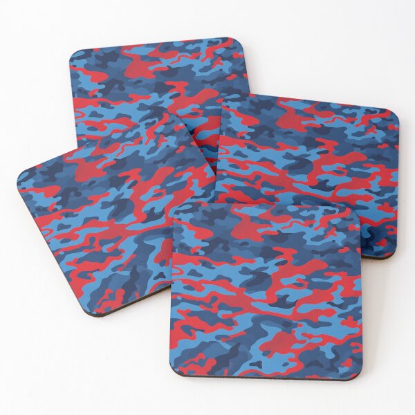 Item preview, Red and Blue Camouflage designed and sold by TheCamoShop.