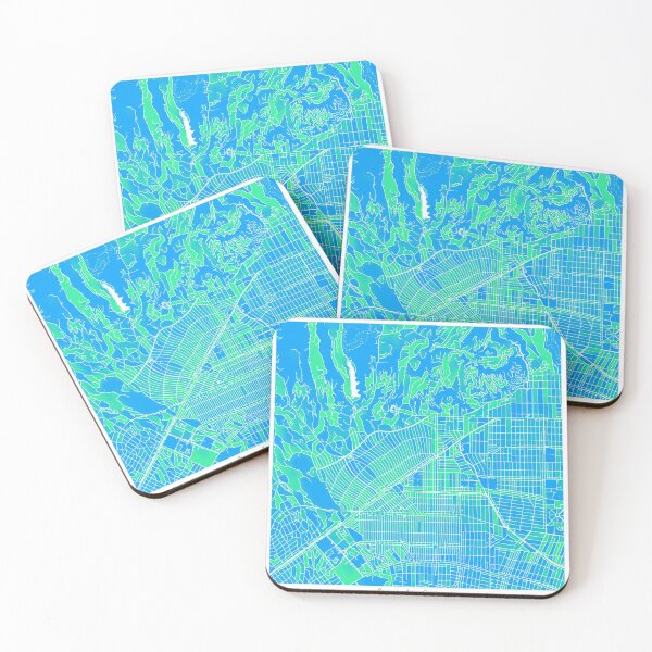 Item preview, Beverly Hills California City Map - Pastel Color Scheme designed and sold by StylishStacks.