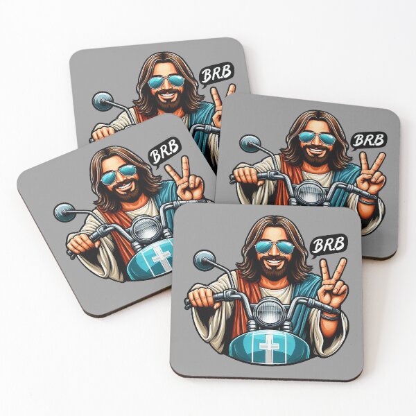 Item preview, BRB meme Jesus is coming soon Motorbike  designed and sold by plushism.