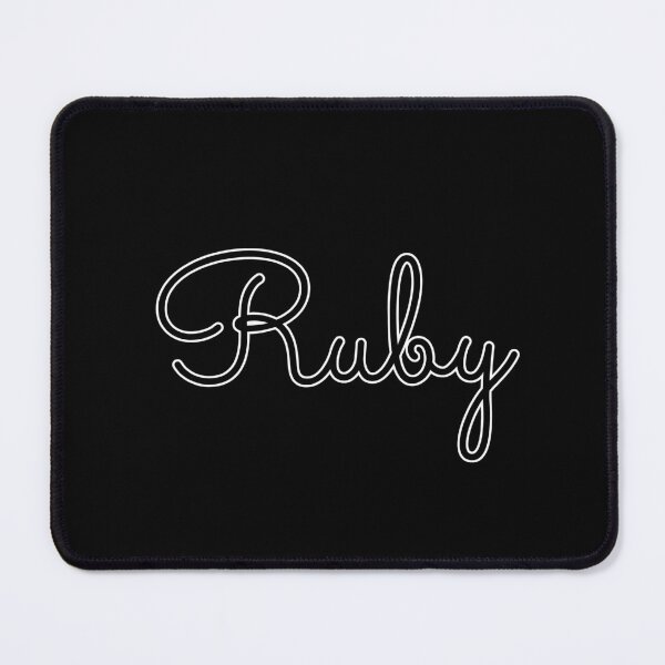 Item preview, Writing Ruby Name Label (Black) designed and sold by NormadWorld.