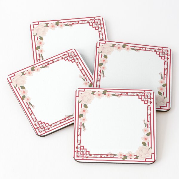 Item preview, Scarf with cherry blossom pattern on white background, Chinese style. designed and sold by APHIDAT-TA.