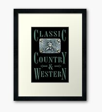 Classic Country & Western (Cowboy Boot) Framed Print