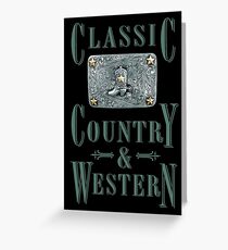 Classic Country & Western (Cowboy Boot) Greeting Card
