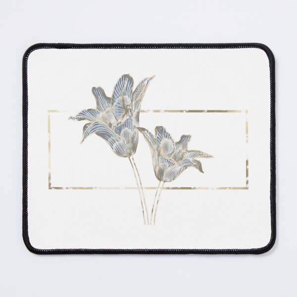 Item preview, Digital art of flowers with golden outline designed and sold by ZytheDesigns.