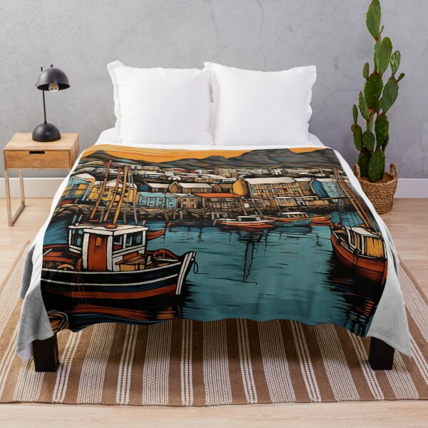 Item preview, Cape Town city colorful travel vintage graphic designed and sold by wonderfulpark.