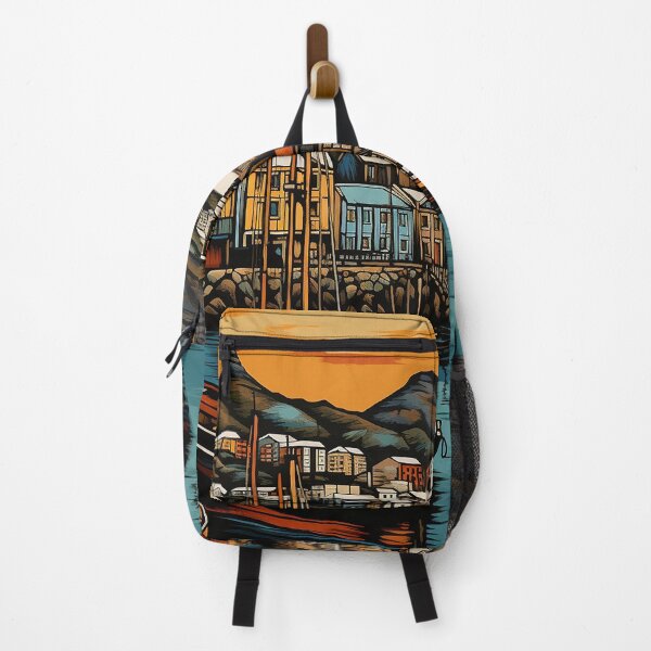 Item preview, Cape Town city colorful travel vintage graphic designed and sold by wonderfulpark.
