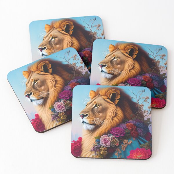 Item preview, Lion flower power designed and sold by Kosm1kuniverse.