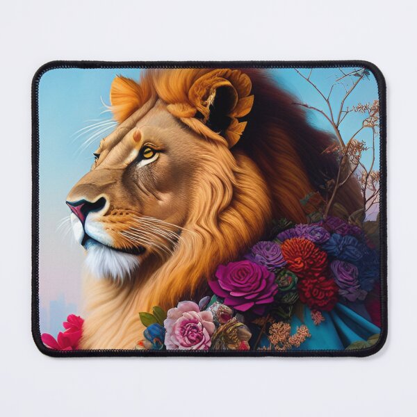 Item preview, Lion flower power designed and sold by Kosm1kuniverse.