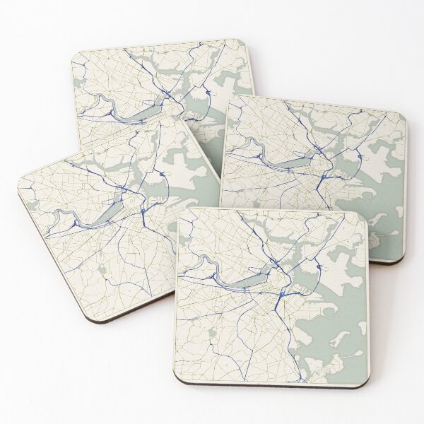 Item preview, Boston Massachusetts City Map - Hand-Drawn designed and sold by StylishStacks.