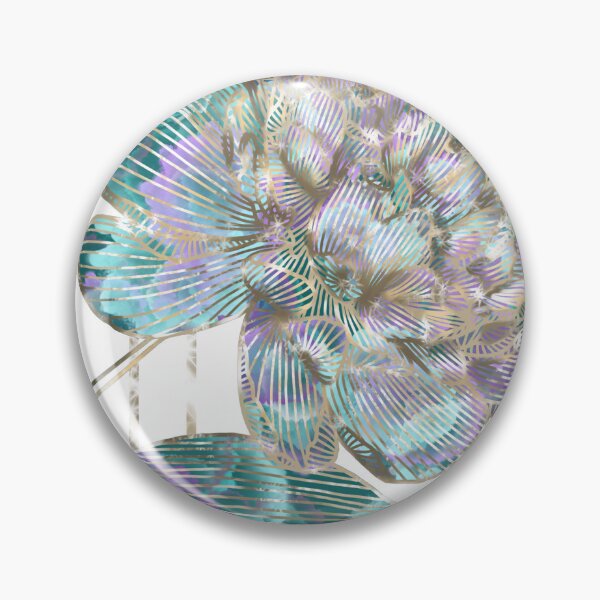 Item preview, Digital art of flower with golden outline. designed and sold by ZytheDesigns.