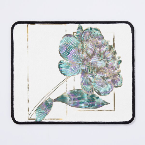 Item preview, Digital art of flower with golden outline. designed and sold by ZytheDesigns.