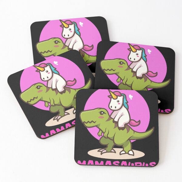 Item preview, Funny Mamasaurus Tyrannosaurus Rex Dinosaur & Baby Unicorn designed and sold by SpeedyPrints.