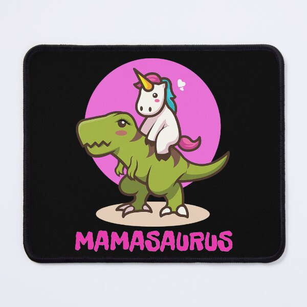 Item preview, Funny Mamasaurus Tyrannosaurus Rex Dinosaur & Baby Unicorn designed and sold by SpeedyPrints.