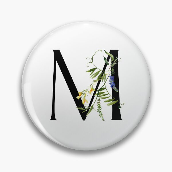 Item preview, Letter M Summer Flowers designed and sold by WildAliceArt.