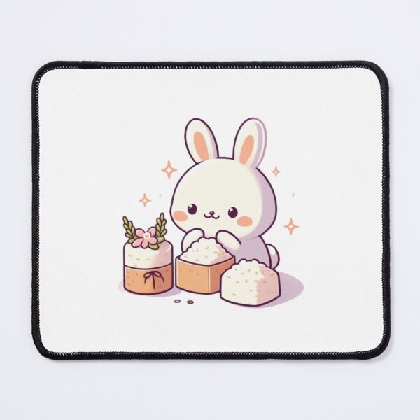 Item preview, Rabbit eating rice cakes designed and sold by Kenji11.