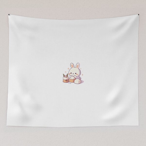 Item preview, Rabbit eating rice cakes designed and sold by Kenji11.