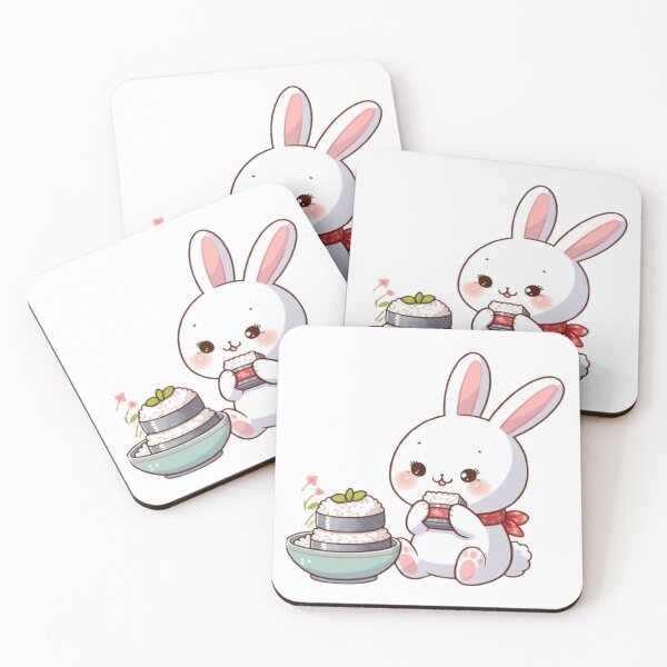 Item preview, Rabbit eating rice cakes designed and sold by Kenji11.