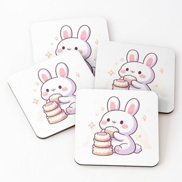 Item preview, Rabbit eating rice cakes designed and sold by Kenji11.