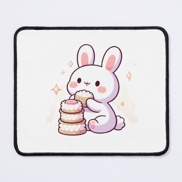 Item preview, Rabbit eating rice cakes designed and sold by Kenji11.