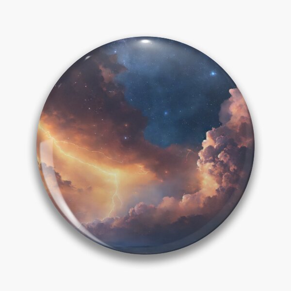 Item preview, Thunderstorm Beneath the Starry Universe designed and sold by AmrTaha86.