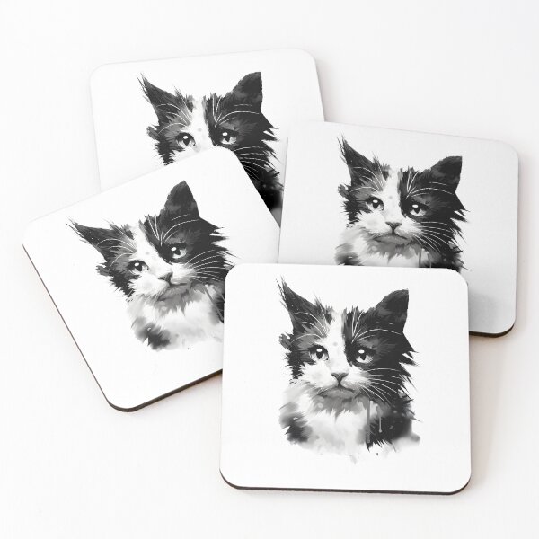Item preview, Cute Tuxedo Cat ,Ink Art designed and sold by xiao xuans.