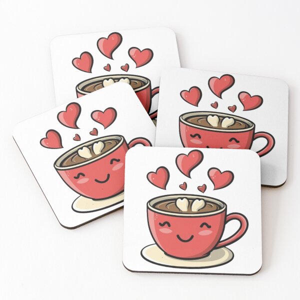 Item preview, A cup of coffee with hearts drawn on the foam designed and sold by QuirkyQuotables.